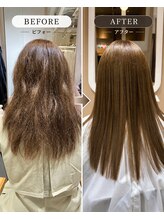 髪質改善メニューでここまで変わる　Before→After
