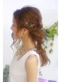 結婚式☆二次会★くるりんぱアレンジヘアセット