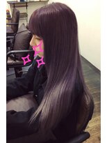 パープルラベンダー　担当中嶋　【十条　美容室　リコモ】