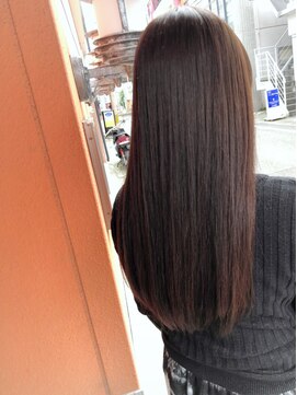 ディー(dee) dee ピンクベージュ×縮毛矯正