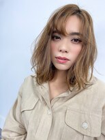 ルービック 難波(Rubik's)&nbsp;切りっぱなしボブ×ミルクティーベージュ