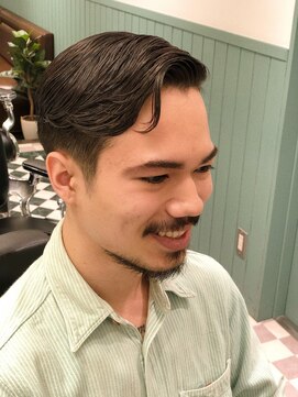 富士東洋理髪店 ヘアフローパーマスタイル