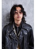 【men’s salon dot. Tokyo】波ウェーブロング×センターパート