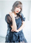 『ROWEN』プラチナグレージュ×ショートボブ×イルミナ