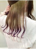 パープル×インナーグラデ
