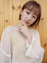 ブゾン(buZon)&nbsp;【buZonブゾン】ぱっつんラインワイドシースルーミニボブ