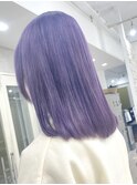 韓国風ラベンダーパープル、寒色系、【上野/御徒町/学割U24】
