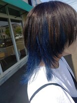 ヘアーサロン ウィッシュ(hair salon Wish)&nbsp;ウルフ×ブルー