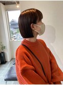 秋っぽいボブ