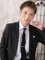 メンズヘア ビーセカンド 草加店(MENS HAIR B-2)&nbsp;アップバング＆ハイトーンカラーのモテカットM草加