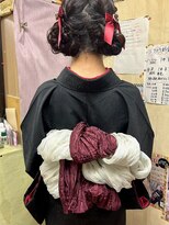 ヘアセットアップス(UP's) 大人可愛く仕上げ♪『浴衣着付け＋ヘアセット』(*´▽｀*)♪