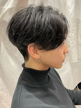 ザ サードヘアー 津田沼 annex(THE 3rd HAIR) 前下がりセンターパート マイキー黒髪［津田沼駅/メンズ］