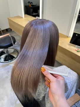 ジーナエス 札幌(Zina S) 髪質改善＊ミルクティーグレージュ＊美髪【Zina S 札幌】