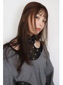 【大名店 江藤】ブラウンベージュ ブリーチなしダブルカラー