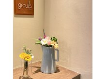 グロウズ(grow's)の雰囲気（店内入り口。リラックスしてサロンタイムをお過ごしください♪）