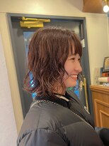 ロンド パルティール 大宮(Lond partir)&nbsp;前髪パーマアッシュカラーレイヤーロンググレーベージュ[大宮]