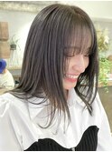 【December】今大人気のブリーチなし透明感グレージュカラー◎
