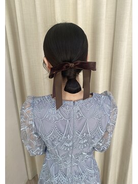 ソノ(sono) タイトヘア　タイトシニヨン　イベント　パーティ　お呼ばれ