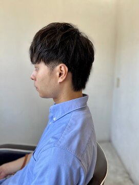 メンズカット バイ ソイクフ(メンズカット by SOY-KUFU) MEN'SHAIRアッシュブラックウルフダークアッシュ