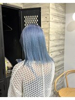 ヲタク(wotaku.)&nbsp;水色カラーブルーカラーブルーシルバーハイトーンダブルカラー