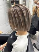 似合わせハイライト/透明感/外国人風カラー/ショート