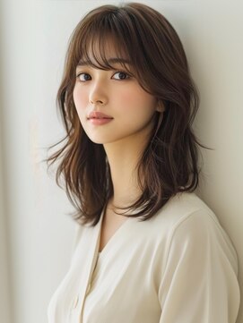 アルトリスト(Altruist Aging×HAIR&SPA) ★ダークアッシュ大人ガーリーボブ着物ミディアムレイヤーカット