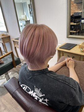 フェリーチェヘアーデザイン(Felice) Wカラー×ホワイトピンク