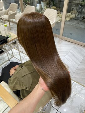 ゼスト フィーノ(ZEST fino) 【橋本姫奈】ブリーチなしカラー オリーブブラウン