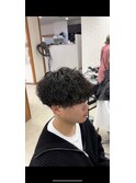 波巻きスパイラル/メンズマッシュ/メンズカット/フェザーパーマ