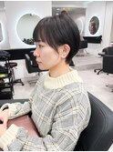 バームだけで可愛い丸みシルエットショート