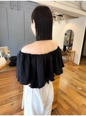 切りっぱなしヘイリーボブ