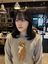 サラ 天神大名店(SARA) 【ミディアムスタイル】カット/ヨシンモリ/就活カラー