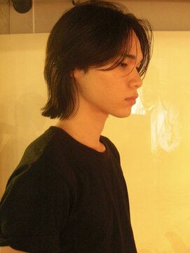 ノラジャーニー(NORA Journey) メンズボブウルフメンズミディアムレイヤーカットメンズウルフ