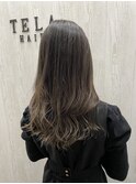 色持ちも、透明感のあるクールグレージュ☆