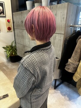 コレット ヘアー 大通(Colette hair) ショートウルフ×ネオンピンク