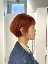 ウル 表参道(HOULe)&nbsp;オレンジ髪質改善ボブ縮毛矯正レイヤー20代30代40代[表参道]