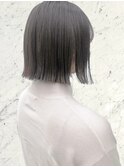 イメチェン/ホワイトブロンド/外ハネボブ/美髪/仙台