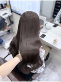 ブリーチなしラベンダーグレージュ