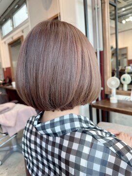 ルーファス 恵比寿 渋谷(Ruufus) 40代50代ナチュラルボブ/恵比寿渋谷/白髪ぼかしハイライト2509
