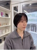 艶ショート/乾かして決まるショートボブ/透明感カラー