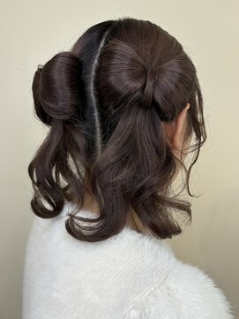 立体リボン 推し活 ヘアメ