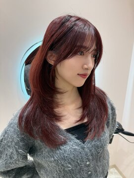 韓国ヘア レイヤーカット 韓国風レイヤー くびれヘア　レイヤー