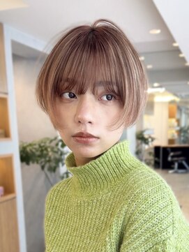 コンパクトショートカット丸みショートくびれショートボブ表参道