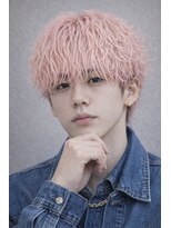 ヘアールーム アート(hair room a to by NYNY)&nbsp;波巻きパーマ×ペールピンク