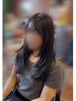 ピールアーク(peal ark)&nbsp;赤みなしベージュ×レイヤーカットで抜け感