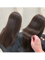 ミヨン 京橋店(miyon)&nbsp;韓国レイヤーカット×暗髪カラー×髪質改善