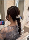 編みおろしヘアアレンジ♪