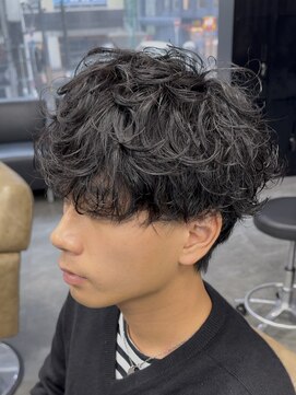 キングオブヘア バイ ノイズ 梅田茶屋町店(KING of hair by NOISM) シャドウパーマ波巻きスパイラル韓国風ニュアンスパーマ
