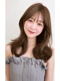 ミディアム ミディアムレイヤー 韓国ヘア くびれヘア