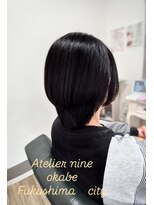 ヘアアトリエ ナイン 岡部店(hair atelier nine)&nbsp;イメチェン/ピンクベージュ/アンブレラカラー/前髪/福島市
